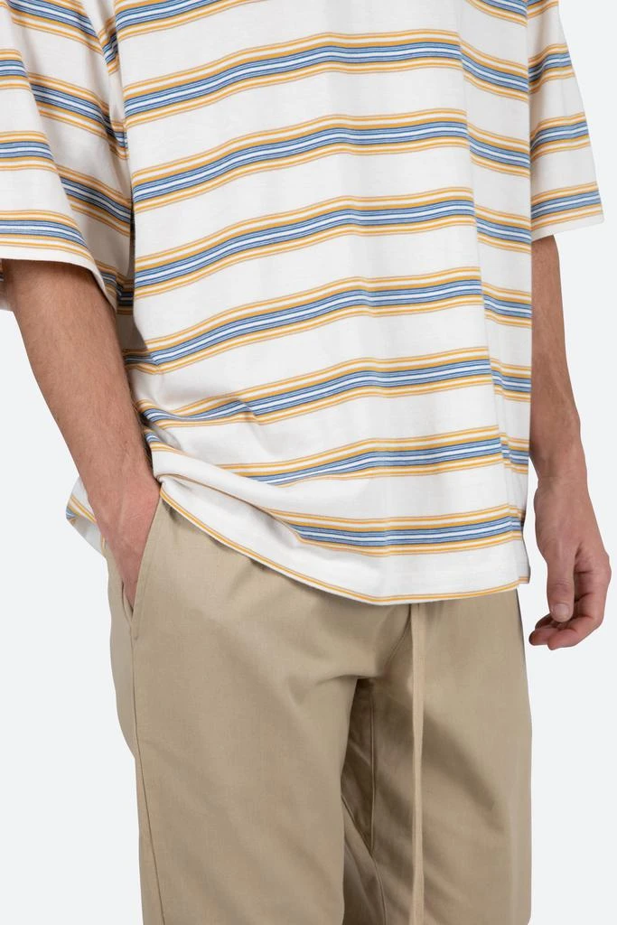 Wide Striped Tee - Blue/Yellow 商品