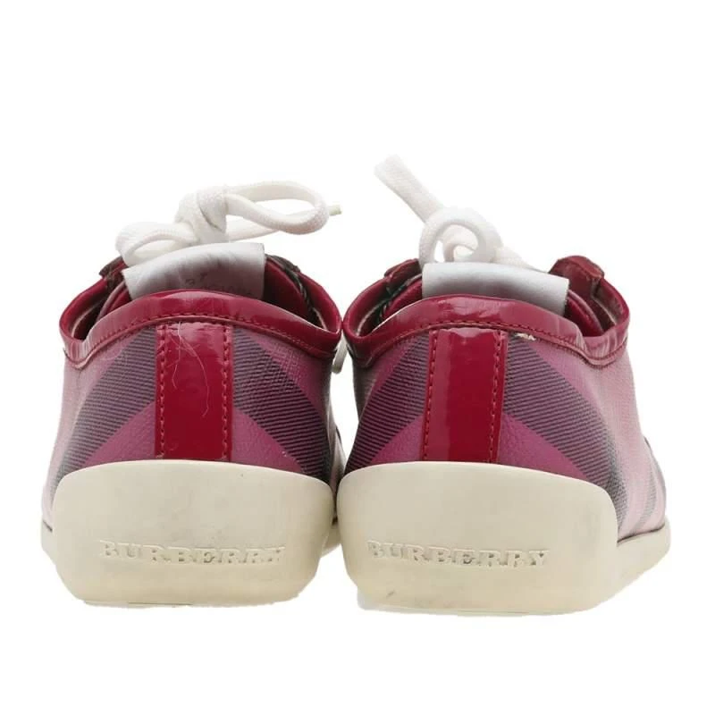 商品[二手商品] Burberry|Burberry Pink Nova Check PVC And Patent Leather Low Top Sneakers Size 37,价格¥1102,第5张图片详细描述