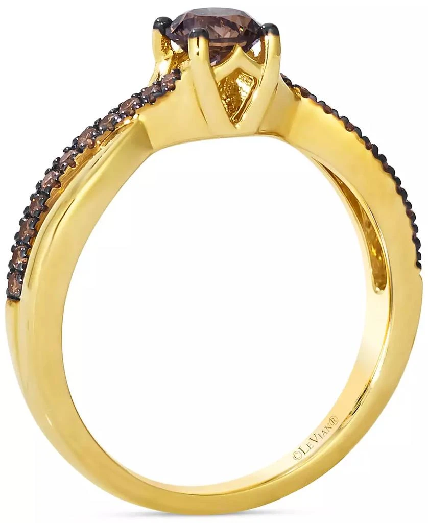 商品Le Vian|Chocolatier Chocolate Diamond Ring (5/8 ct. t.w.) in 14k Honey Gold,价格¥11959,第2张图片详细描述