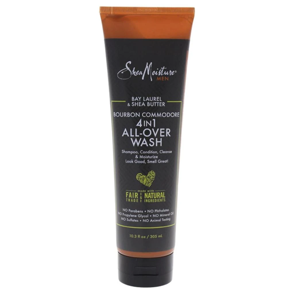 商品Shea Moisture|Shea Moisture U-BB-2807 Bay Laurel & Shea Butter Bourbon Commodore 4-In-1 All-Over-Wash for Unisex - 10.3 oz,价格¥137,第1张图片