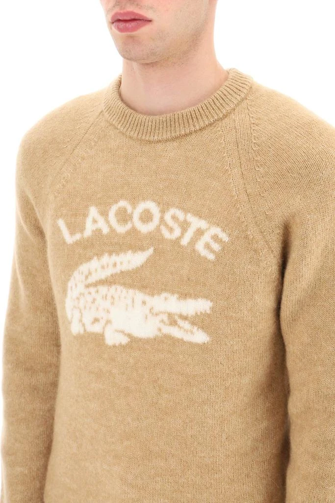 商品Lacoste|Lacoste Logo Intarsia Alpaca Blend Sweater,价格¥1895,第4张图片详细描述