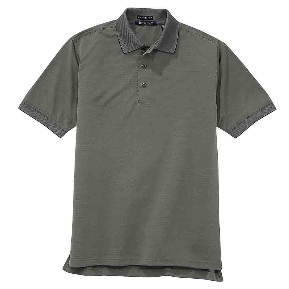 UPF 30+ Jacquard Short Sleeve Polo Shirt商品第1张图片规格展示