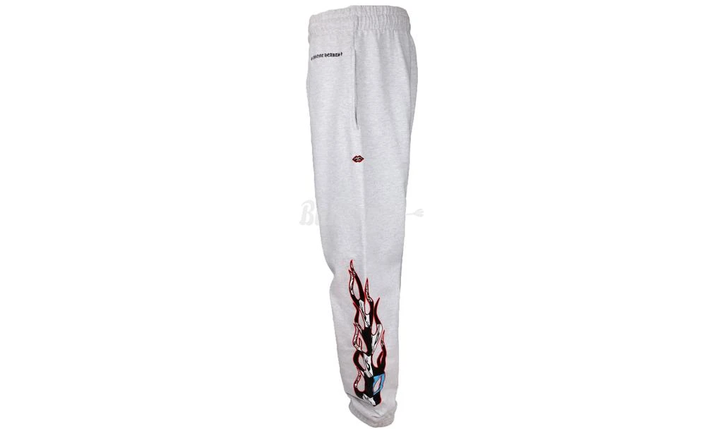 商品Chrome Hearts|Chrome Hearts Matty Boy Brain Grey Sweatpants,价格¥7044,第3张图片详细描述