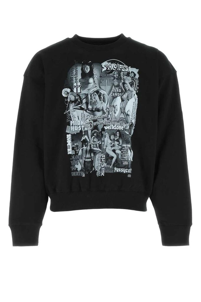 商品We11done|We11done Graphic Printed Crewneck Sweatshirt,价格¥1948,第1张图片