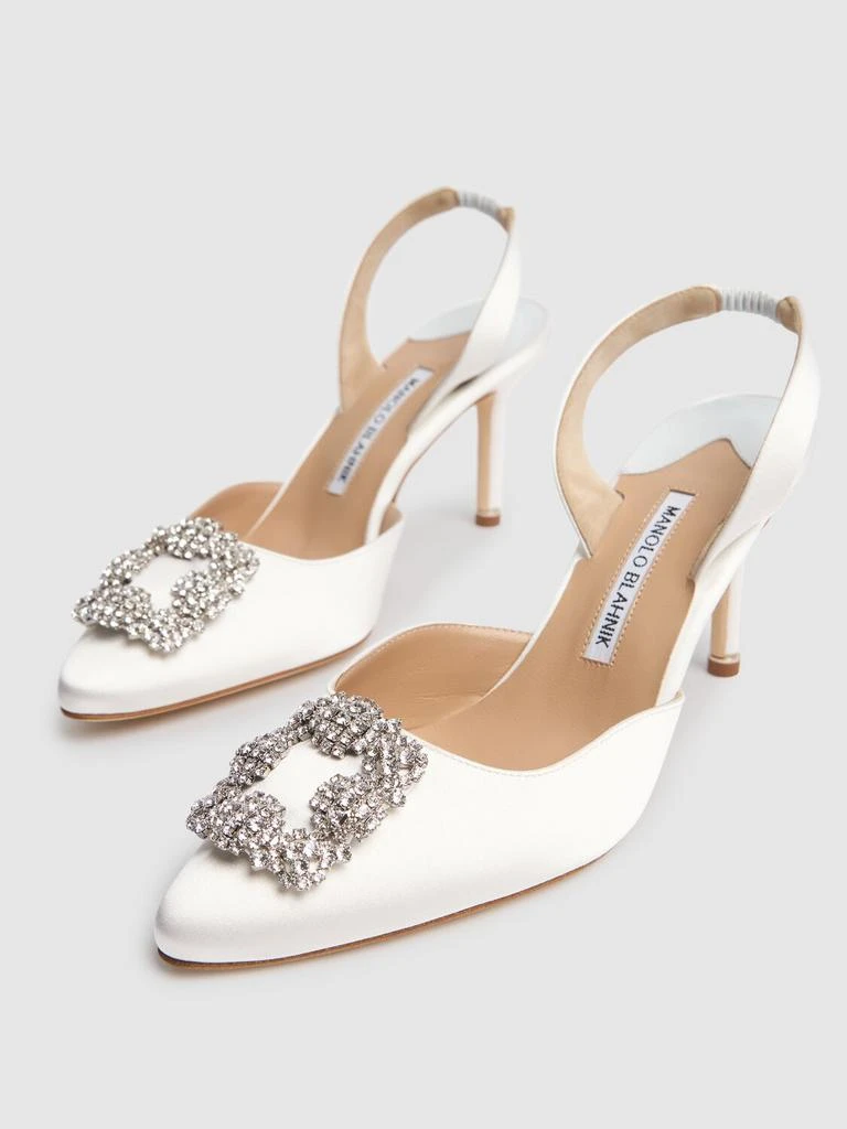 商品Manolo Blahnik|70mm Hangisli Satin Pumps,价格¥9820,第2张图片详细描述