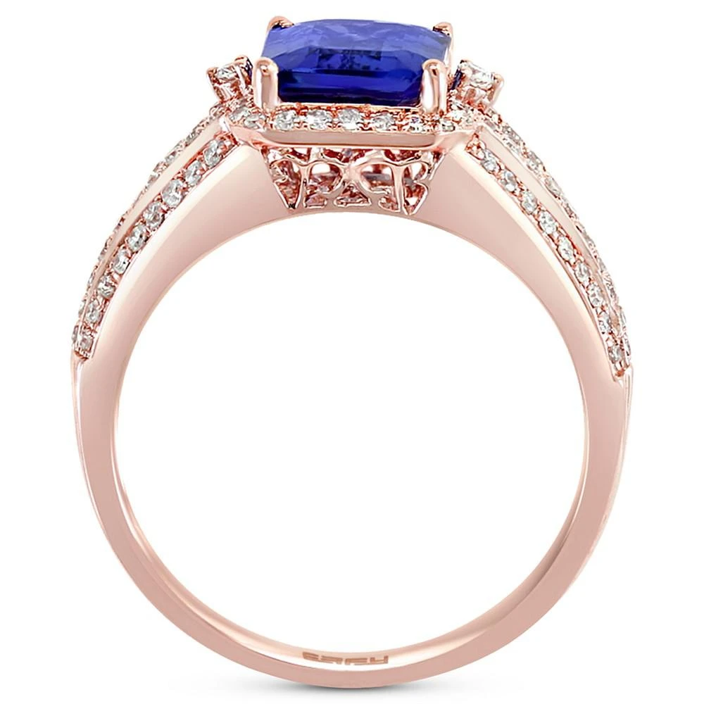 商品Effy|EFFY® Tanzanite (2-1/10 ct. t.w.) & Diamond (3/8 ct. t.w.) Ring in 14k Rose Gold,价格¥44691,第3张图片详细描述
