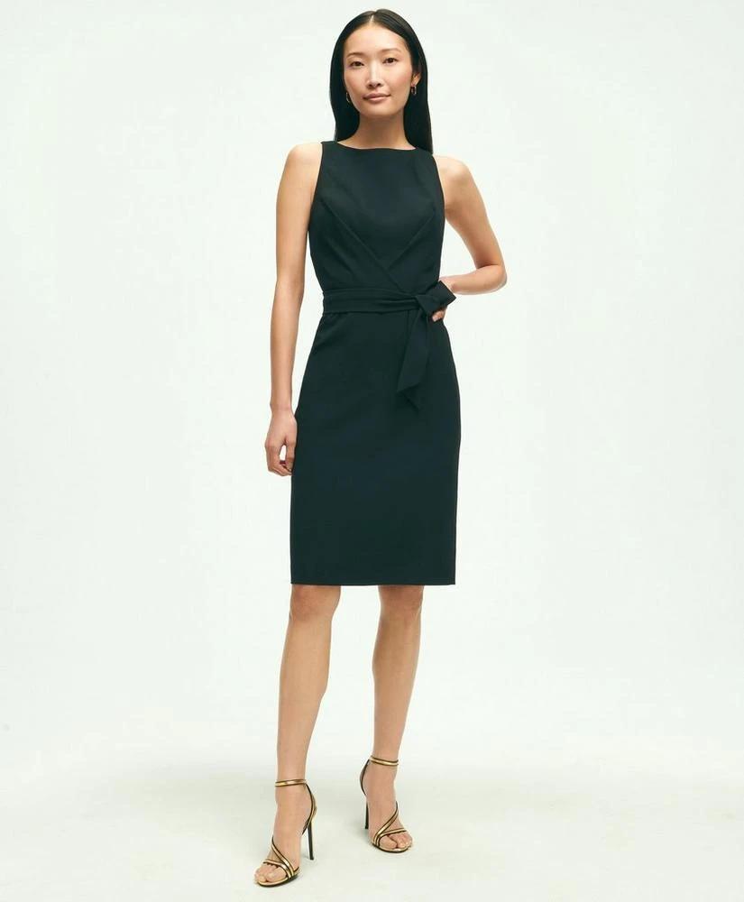 商品Brooks Brothers|Sleeveless Crepe Sheath Dress,价格¥1282,第1张图片