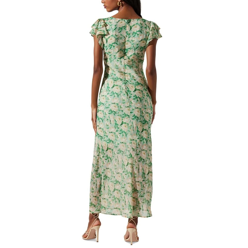 商品ASTR|Women's Maisy Floral Print Flutter Sleeve Midi Dress,价格¥1108,第2张图片详细描述