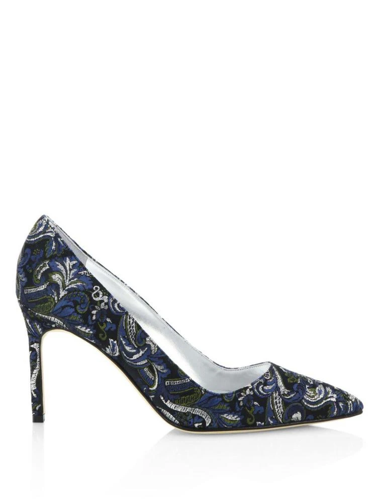 商品Manolo Blahnik|BB Metallic 刺绣高跟鞋,价格¥2084,第5张图片详细描述