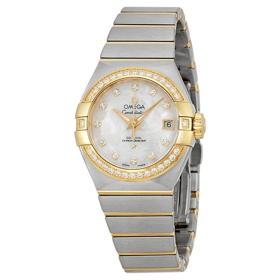 商品[二手商品] Omega|Pre-owned Omega Constellation Diamond White Mother of Pearl Dial Ladies Watch 123.25.27.20.55.003,价格¥31695,第1张图片