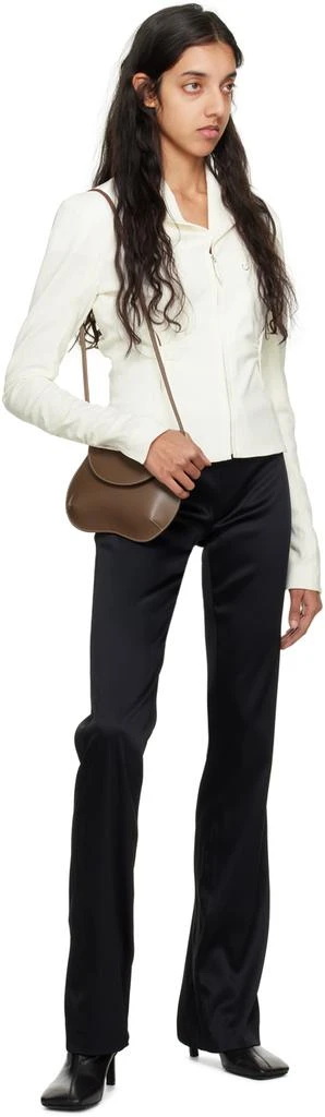 商品Little Liffner|Brown Mini Pebble Bag,价格¥956,第4张图片详细描述