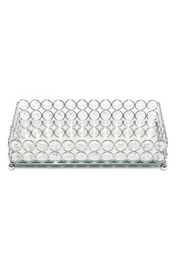 商品LALIA HOME|Elipse Crystal Mirrored Vanity Tray,价格¥286,第1张图片