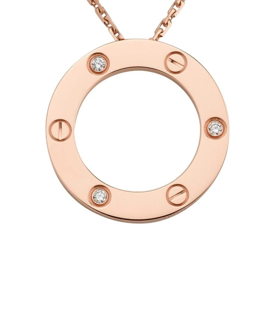 Rose Gold and Diamond LOVE Necklace 商品