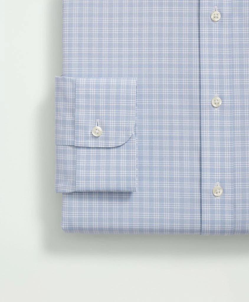 商品Brooks Brothers|Stretch Supima® Cotton Non-Iron Poplin Ainsley Collar, Checked Dress Shirt,价格¥497,第4张图片详细描述