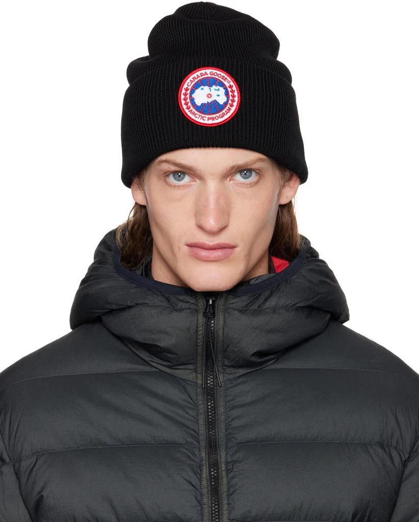 商品Canada Goose|Black Arctic Disc Beanie,价格¥1708,第1张图片