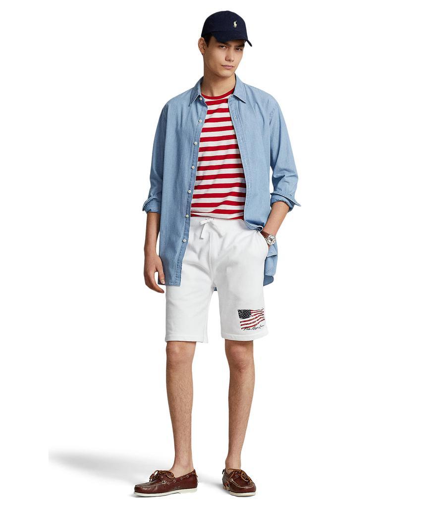 商品Ralph Lauren|9.5" American Flag Fleece Shorts,价格¥442,第6张图片详细描述