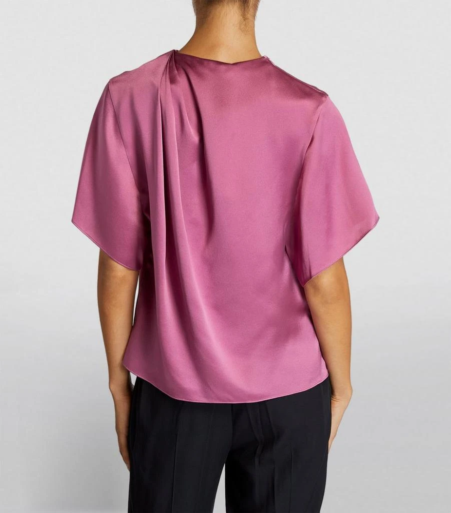 商品Vince|Silk Ruched-Shoulder Blouse,价格¥3601,第4张图片详细描述