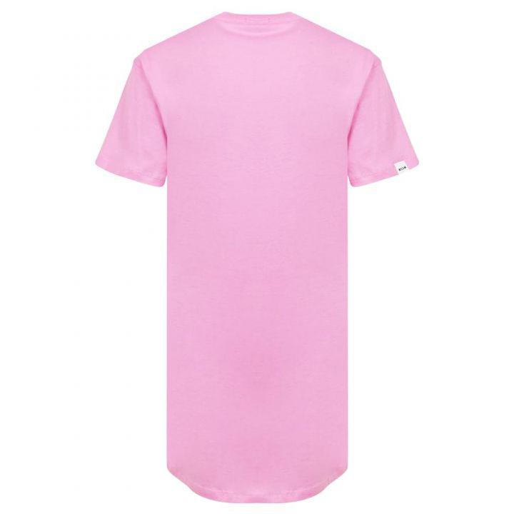 商品MSGM|Slogan Logo Pink Dress,价格¥178,第6张图片详细描述