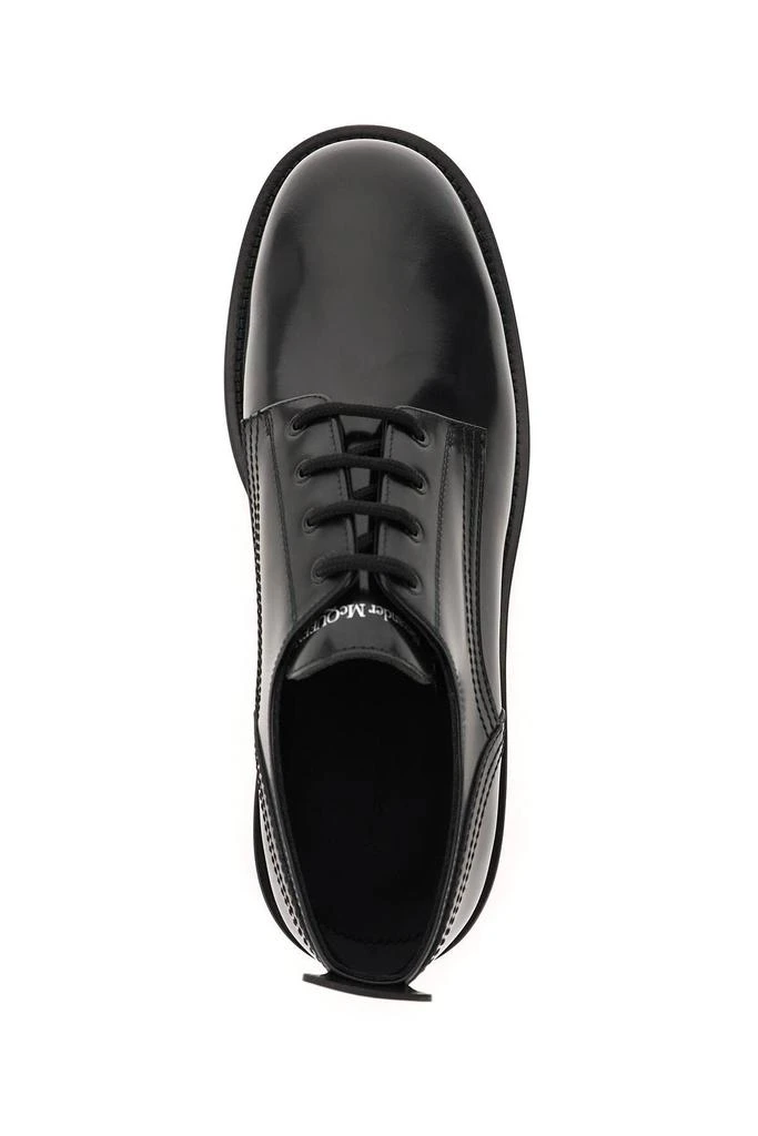 商品Alexander McQueen|BRUSHED LEATHER LACE-UP SHOES,价格¥3670,第3张图片详细描述