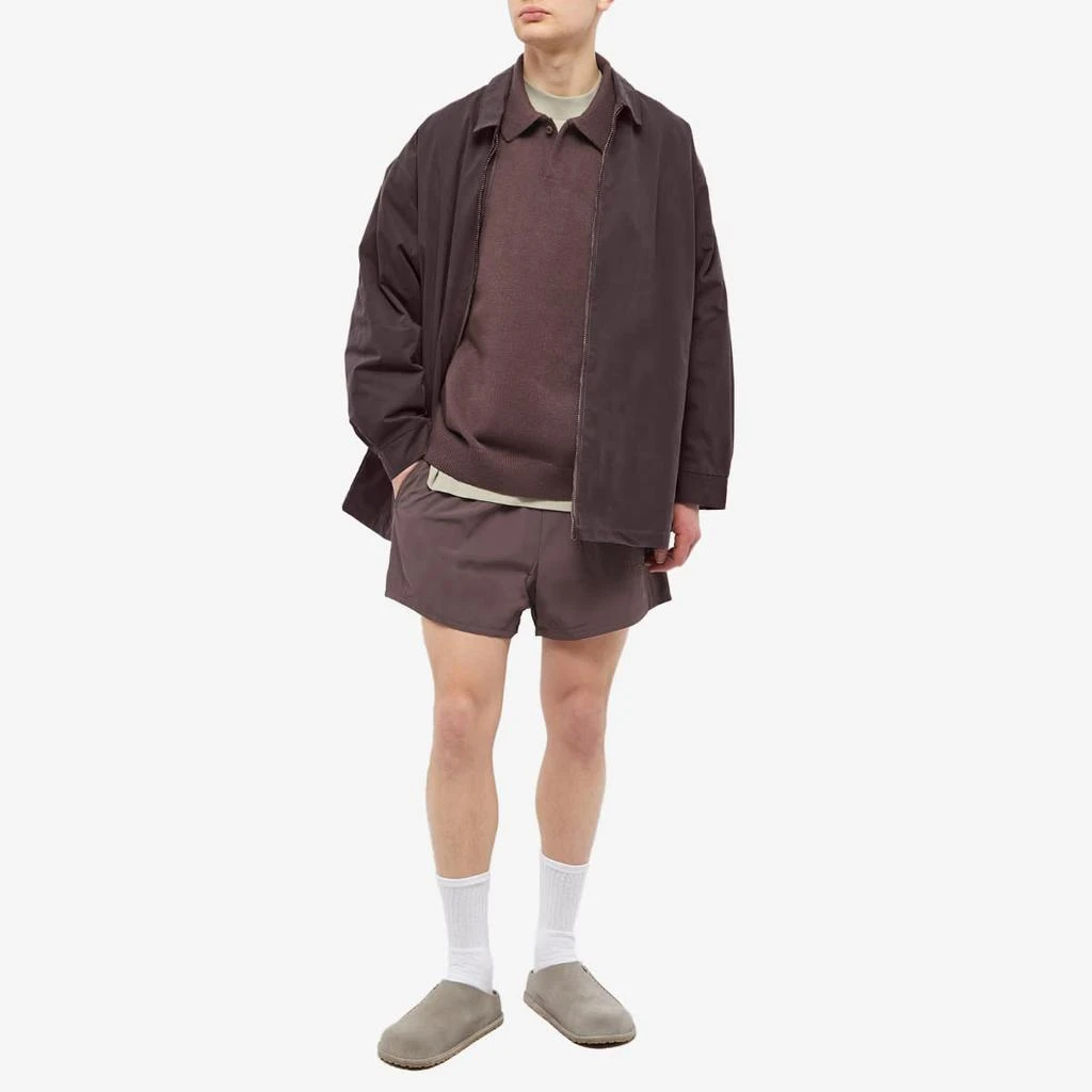 商品Essentials|Fear of God Essentials Woven Twill Barn Jacket - Plum,价格¥1142,第4张图片详细描述