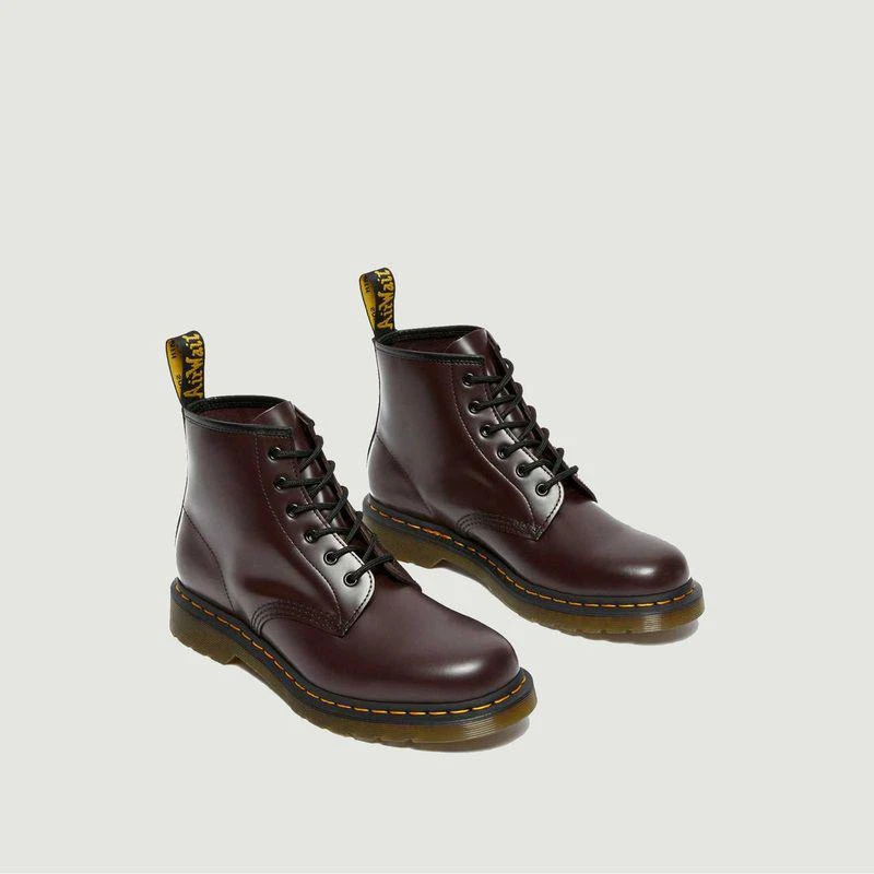 商品Dr. Martens|Smooth leather low boots 101 Burgundy Smooth DR. MARTENS,价格¥773,第3张图片详细描述