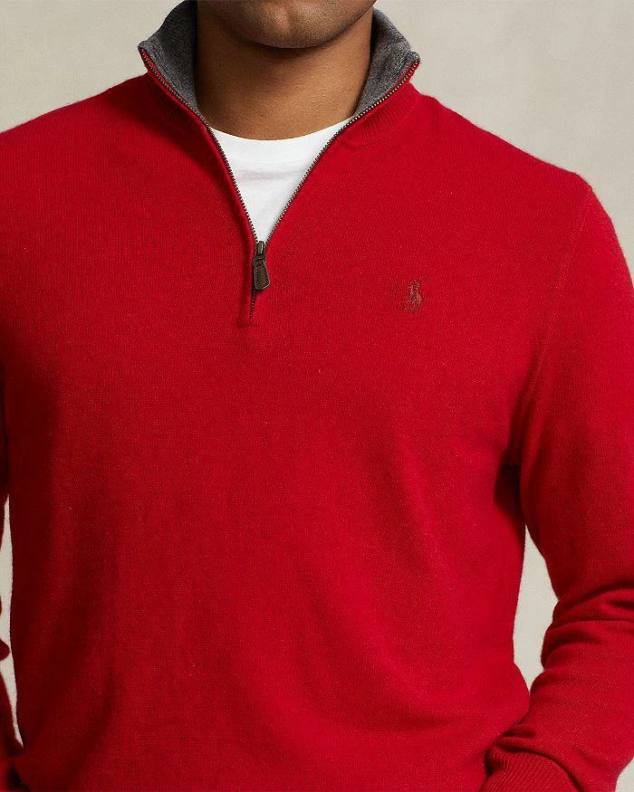 商品Ralph Lauren|Cashmere Regular Fit Quarter Zip Mock Neck Sweater - Exclusive,价格¥2738,第4张图片详细描述