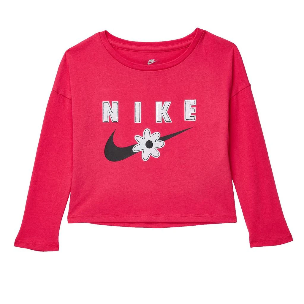 商品NIKE|Sport Daisy Long Sleeve T-Shirt (Toddler),价格¥195,第1张图片