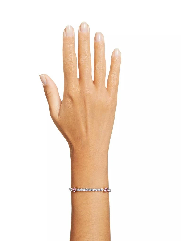 商品Swarovski|Matrix Rhodium-Plated & Swarovski Crystal Tennis Bracelet,价格¥2095,第2张图片详细描述