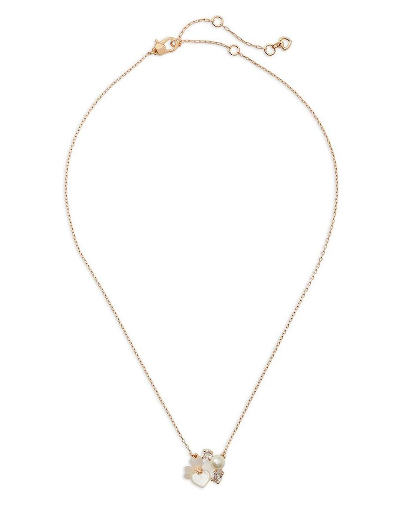 Precious Pansy Cluster Pendant Necklace, 17" 20" 商品