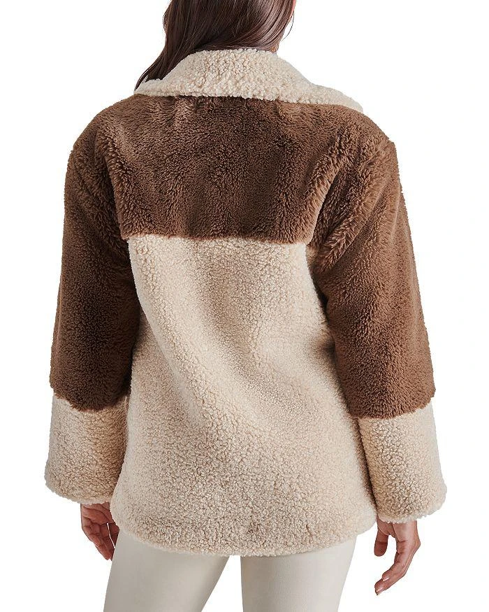 商品Steve Madden|Willow Faux Fur Color Blocked Coat,价格¥1021,第3张图片详细描述