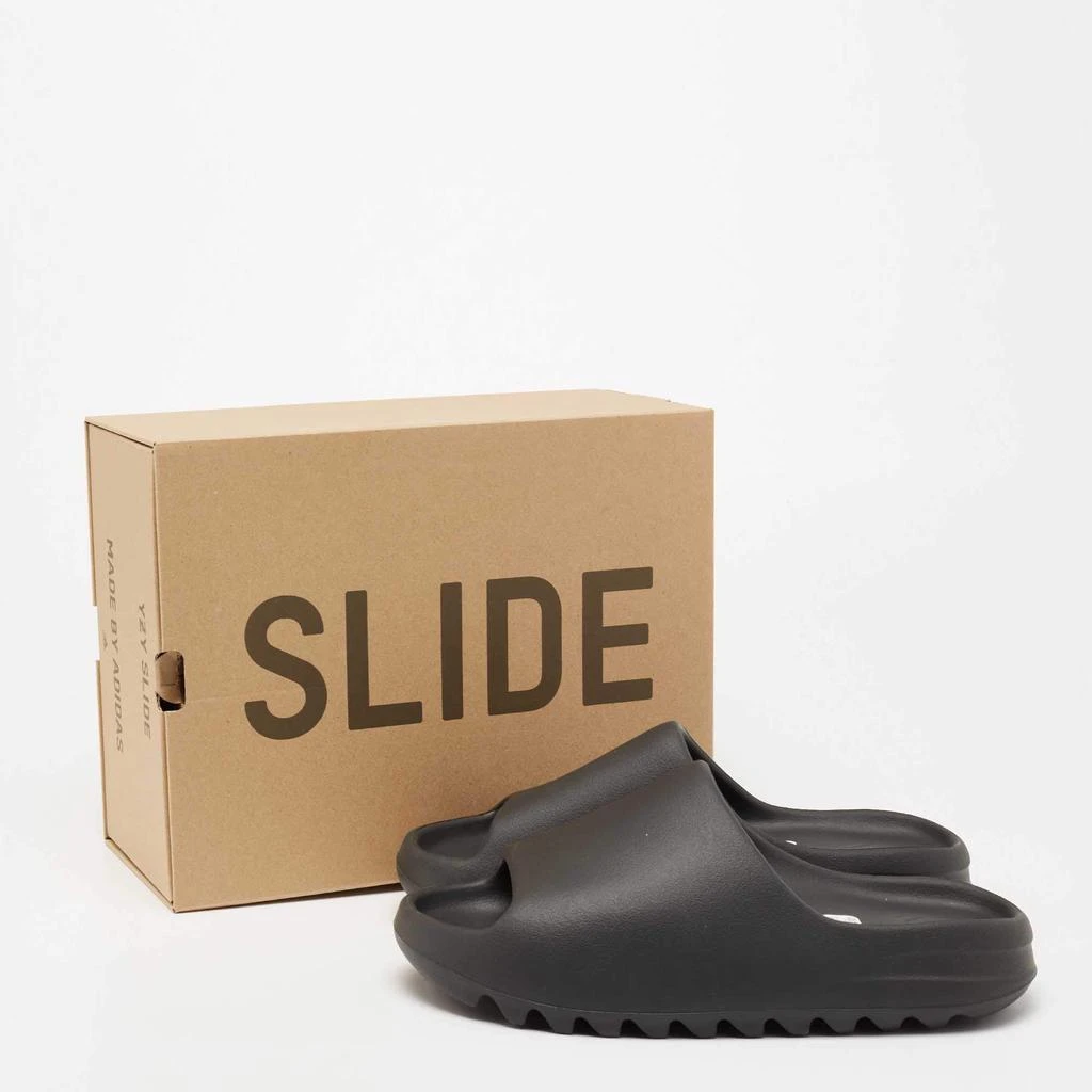 Yeezy x Adidas Black Rubber 'Onyx' Slide Sandals Size 43 商品