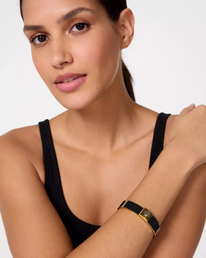 商品Kate Spade|Phoebe Enamel Turnlock Bangle,价格¥532,第4张图片详细描述