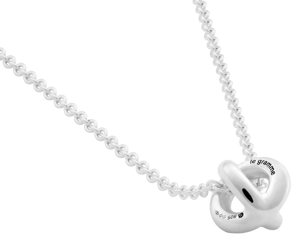 商品Le Gramme|Entrelacs pendant and chain necklace le 1g sterling silver polished,价格¥2169,第5张图片详细描述