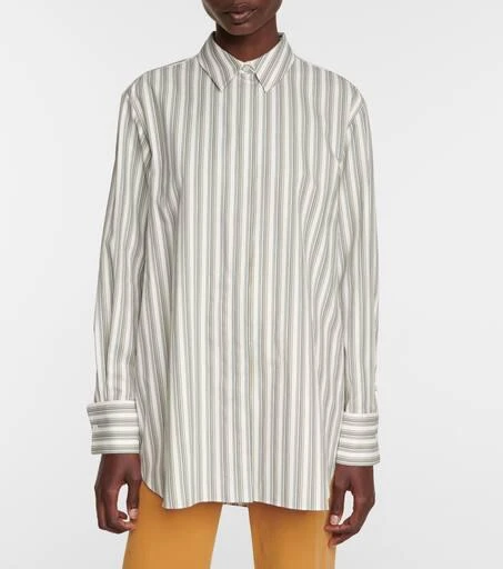 商品Loro Piana|条纹棉质衬衫,价格¥7823,第4张图片详细描述