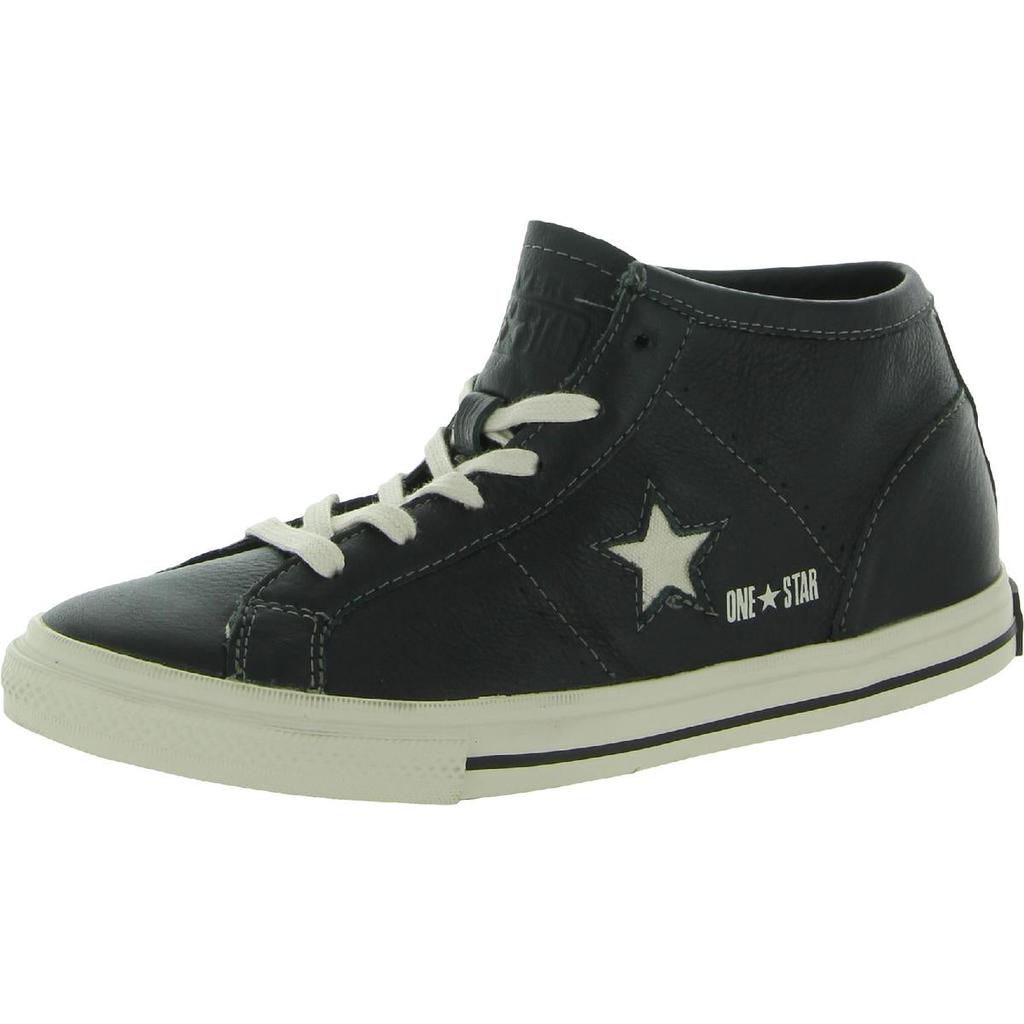 Converse Mens Leather Mid Top Casual and Fashion Sneakers商品第1张图片规格展示