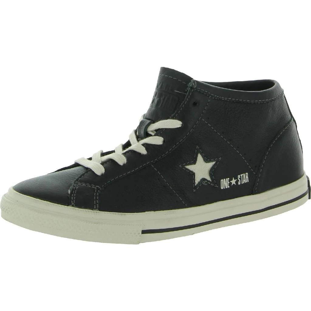 商品Converse|Converse Mens Leather Mid Top Casual and Fashion Sneakers,价格¥167,第1张图片