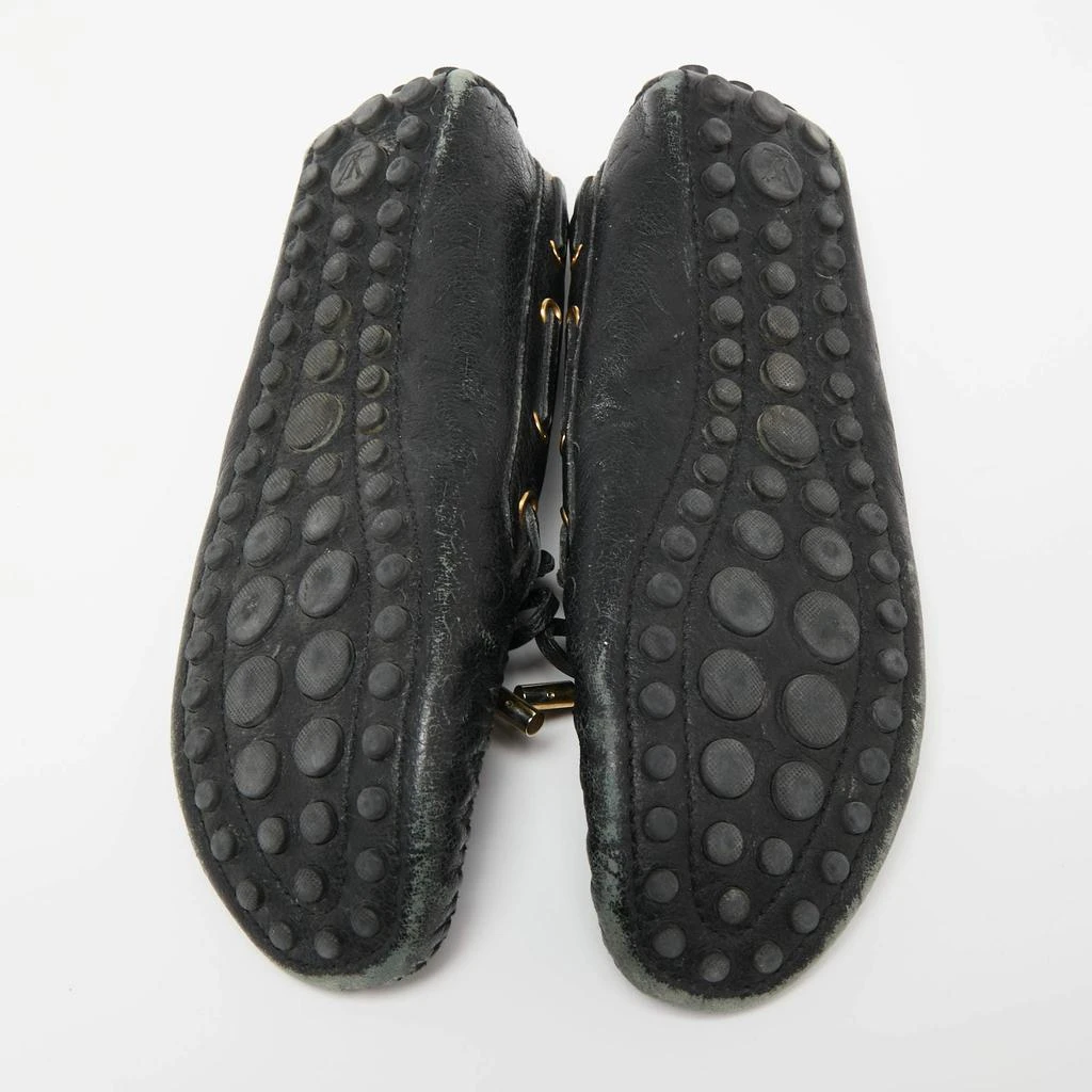 Louis Vuitton Black Monogram Empreinte Leather Gloria Loafers Size 37.5 商品
