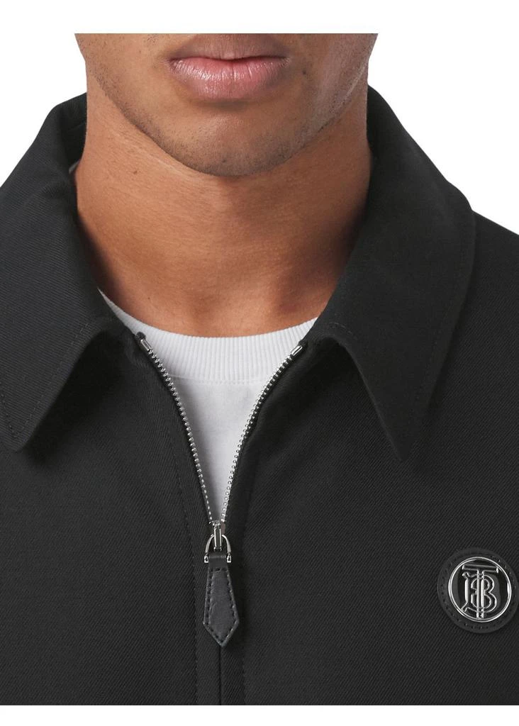 商品Burberry|Monogram motif wool gabardine harrington jacket,价格¥15473,第2张图片详细描述