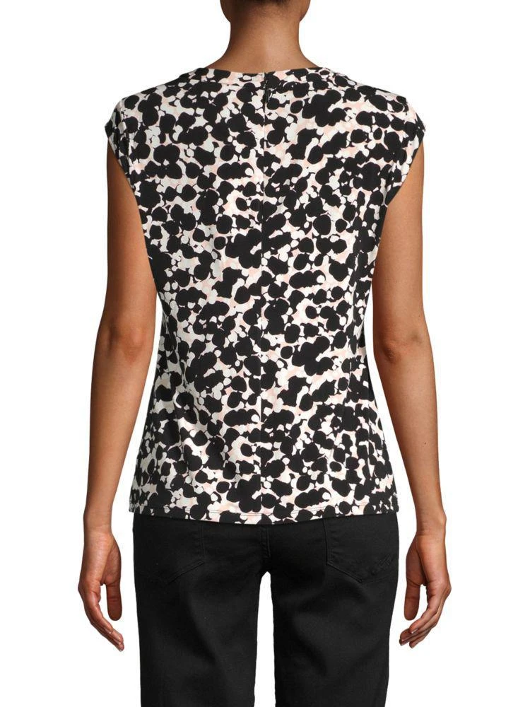 商品Karl Lagerfeld Paris|Bow Printed Blouse,价格¥338,第2张图片详细描述