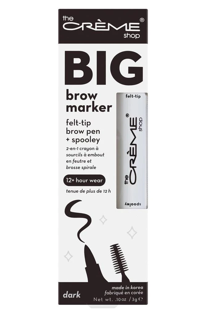 商品The Creme Shop|Big Brow Marker 2-in-1 Felt Tip Brow Pen & Spooley,价格¥53,第2张图片详细描述