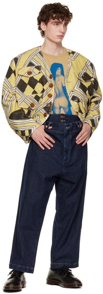 商品Vivienne Westwood|黄褐色 Oversized Pin-Up T 恤,价格¥2033,第6张图片详细描述