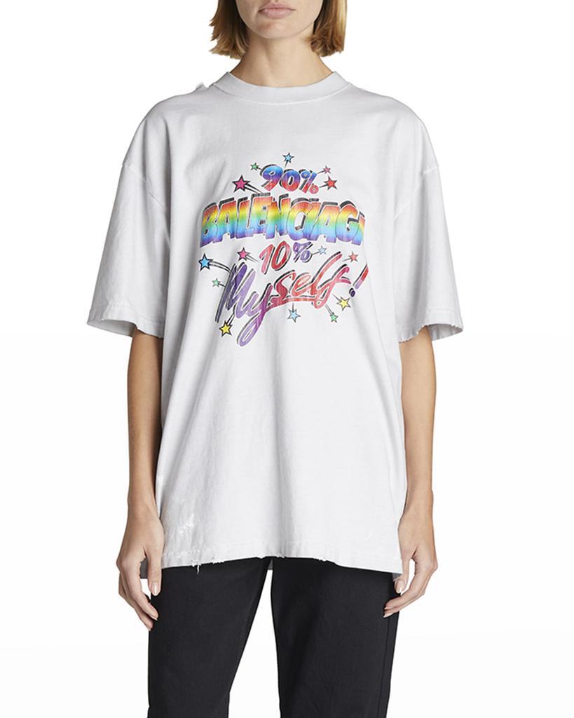 商品Balenciaga|Logo Typographic Oversized Vintage T-Shirt,价格¥1539,第1张图片