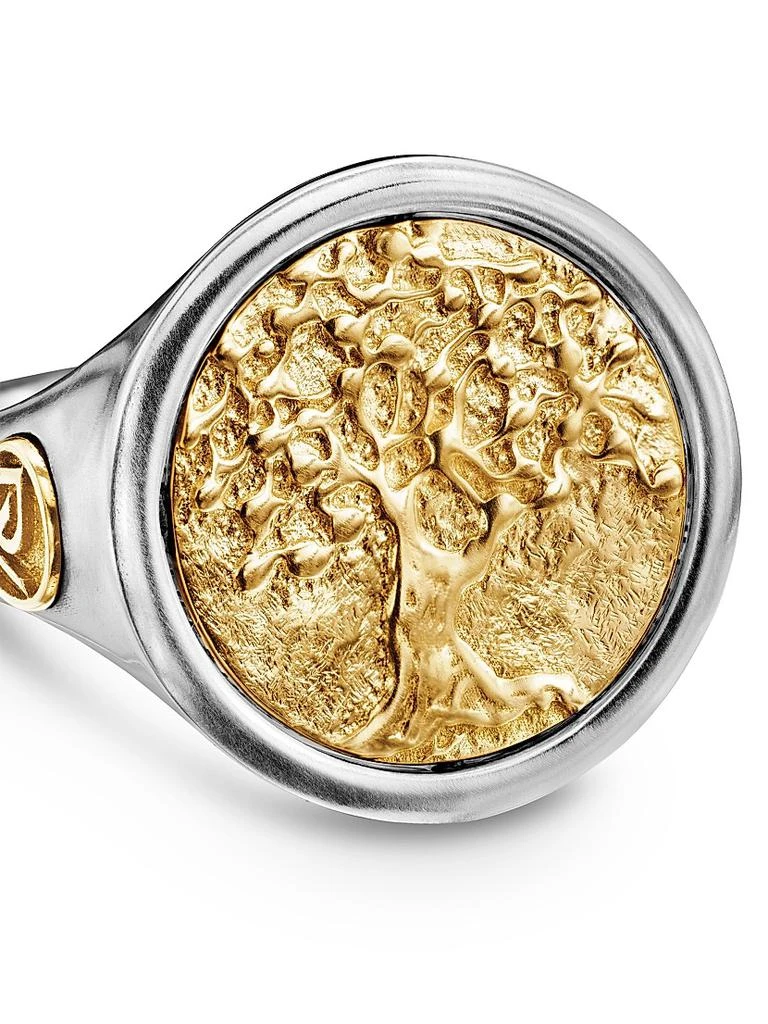 商品David Yurman|Life and Death Duality Signet Ring in Sterling Silver,价格¥28108,第5张图片详细描述