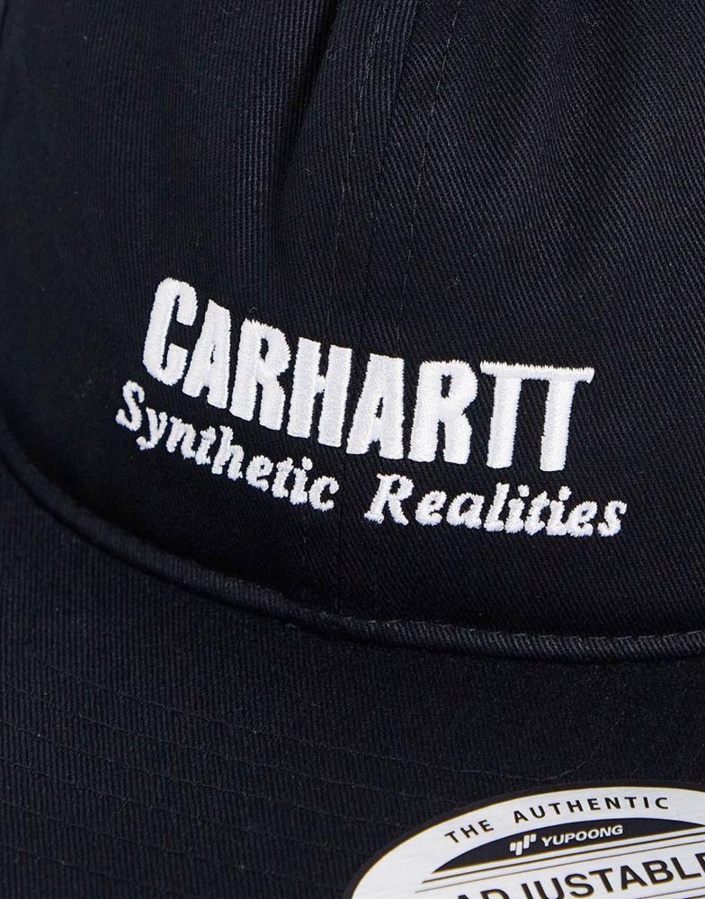 Carhartt WIP synthetic realities cap in black商品第4张图片规格展示