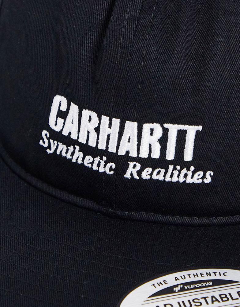 商品Carhartt|Carhartt WIP synthetic realities cap in black,价格¥371,第6张图片详细描述