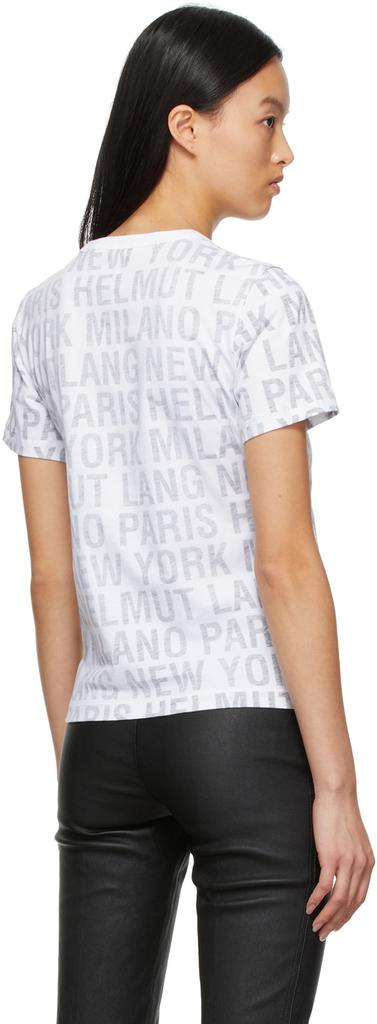 Black & White Allover Print T-Shirt商品第3张图片规格展示