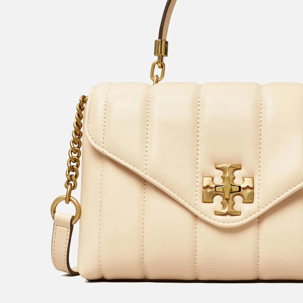 商品Tory Burch|Tory Burch Women's Kira Small Top-Handle Satchel - Brie/Rolled Gold,价格¥5418,第5张图片详细描述