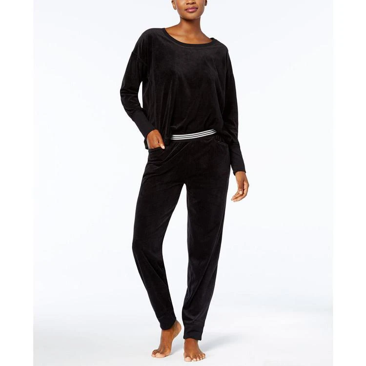 商品Hue|HUE® Solid Velour Lounge Pajama Set,价格¥201,第1张图片