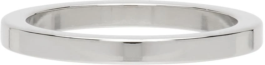 商品MAISON MARGIELA|Silver Logo 6 Slim Band Ring,价格¥692,第4张图片详细描述