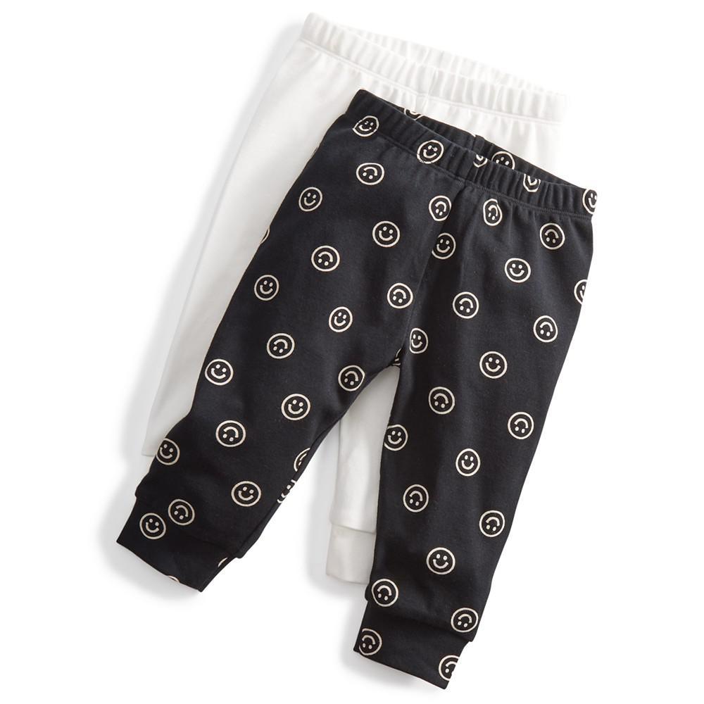 商品First Impressions|Baby Boys & Girls Smiley Splash Jogger Pants, Pack of 2, Created for Macy's,价格¥52,第1张图片